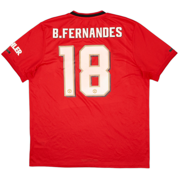 2019-20 Manchester United Home Shirt B.Fernandes #18 - 5/10 - (XL)