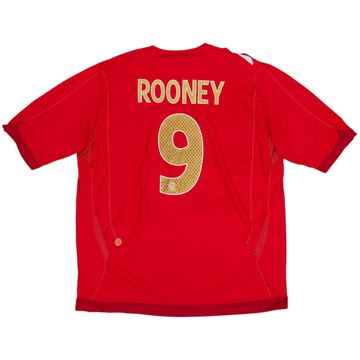 2006-08 England Away Shirt Rooney #9 - 6/10 - (XL)