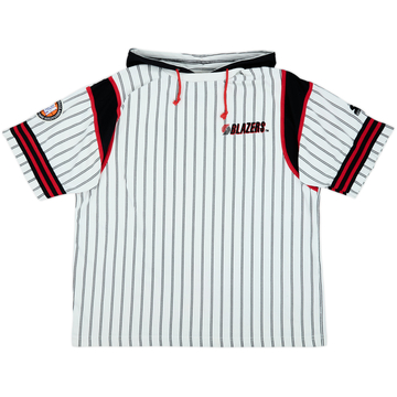 1990s Portland Trail Blazers Starter Hooded Tee - 8/10 - (L)