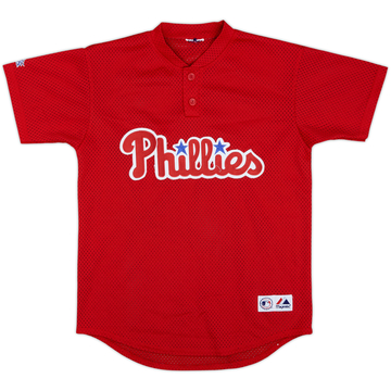 2000s Philadelphia Phillies Majestic Batting Practice Jersey - 7/10 - (L.Boys)