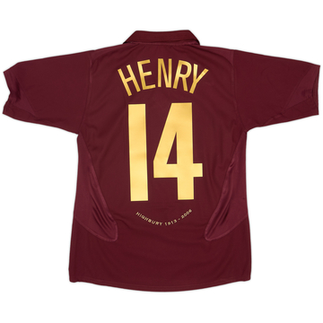 2005-06 Arsenal Home Shirt Henry #14 - 8/10 - (XL.Boys)