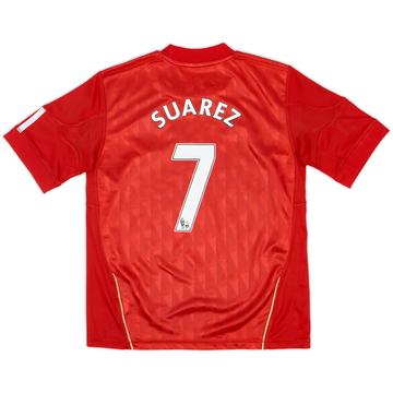 2010-12 Liverpool Home Shirt Suarez #7 - 7/10 - (S.Boys)