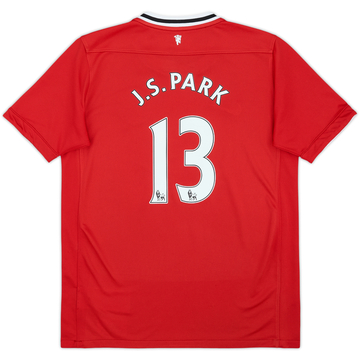 2011-12 Manchester United Home Shirt J.S.Park #13 - 7/10 - (L.Boys)