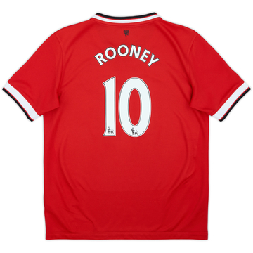 2014-15 Manchester United Home Shirt Rooney #10 - 9/10 - (L.Boys)