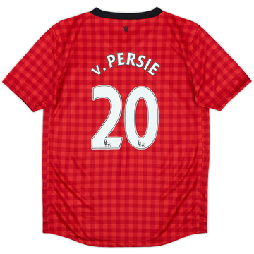 2012-13 Manchester United Home Shirt v.Persie #20 - 10/10 - (M.Boys)