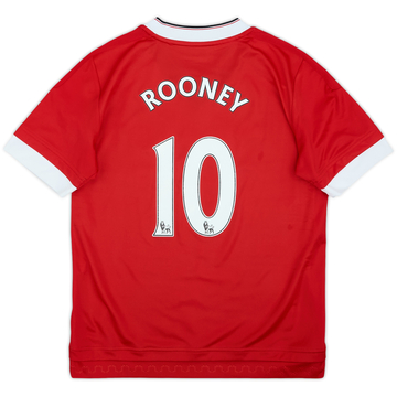 2015-16 Manchester United Home Shirt Rooney #10 - 8/10 - (M.Boys)