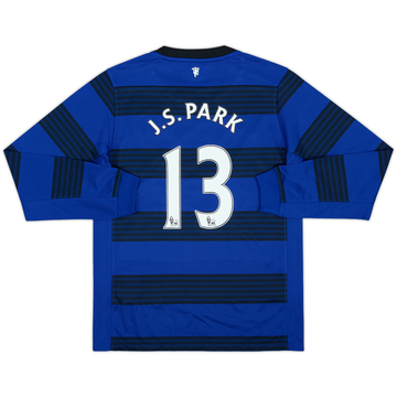 2011-13 Manchester United Away L/S Shirt J.S.Park #13 - 10/10 - (M.Boys)