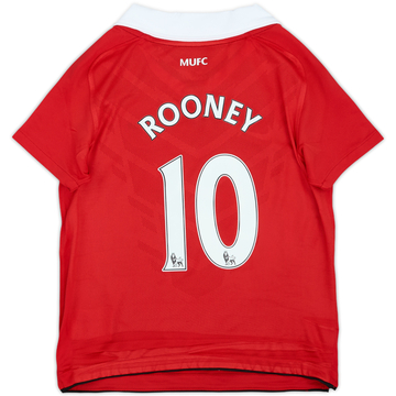 2010-11 Manchester United Home Shirt Rooney #10 (6-8 Years)