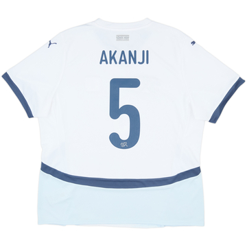 2024-25 Switzerland Away Shirt Akanji #5 - 8/10 - (XXL)