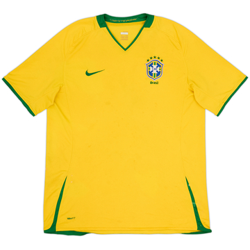 2008-10 Brazil Home Shirt - 4/10 - (XL)