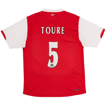 2006-08 Arsenal Home Shirt Toure #5 - 5/10 - (L)