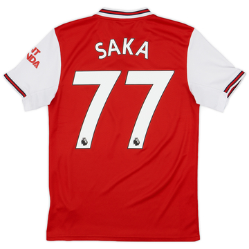 2019-20 Arsenal Home Shirt Saka #77 - 9/10 - (XS)