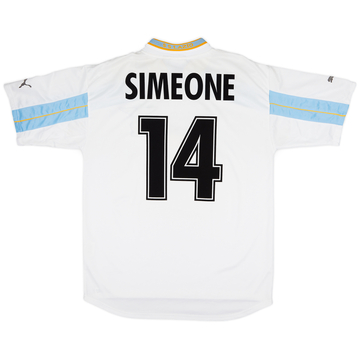 1999-00 Lazio Centenary Home Shirt Simeone #14 - 5/10 - (XL)