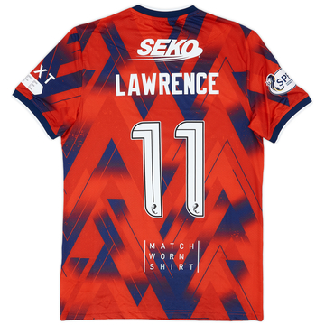 2023-24 Rangers Match Issue Fourth Shirt Lawrence #11