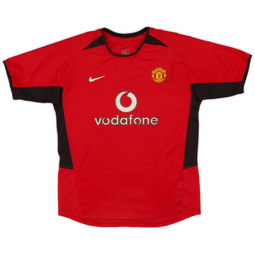 2002-04 Manchester United Home Shirt - 8/10 - (L.Boys)