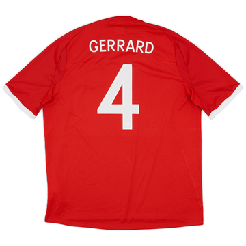 2010-11 England Away Shirt Gerrard #4 - 7/10 - (XXL)