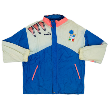 1992 Italy Diadora Hooded Rain Jacket - 7/10 - (L)