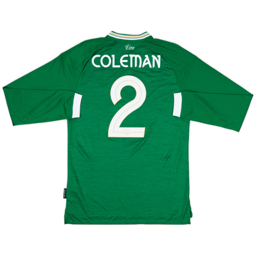 2011 Ireland Home L/S Shirt Coleman #2 (M)