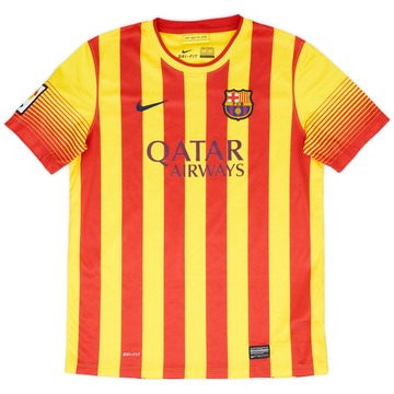 2013-15 Barcelona Away Shirt - 9/10 - (XL.Boys)