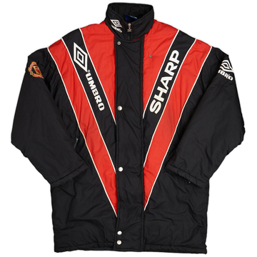 1992-93 Manchester United Umbro Padded Bench Coat - 7/10 - (XL)