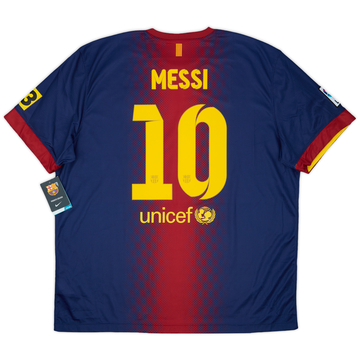 2012-13 Barcelona Home Shirt Messi #10 (S)