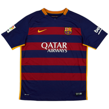 2015-16 Barcelona Home Shirt - 9/10 - (XL.Boys)