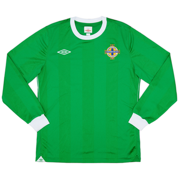 2010-12 Northern Ireland Home L/S Shirt - 9/10 - (S)