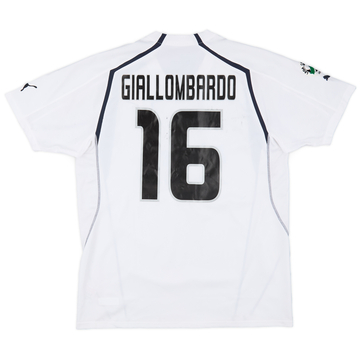 2005-06 Lazio Match Issue Away Shirt Giallombardo #16