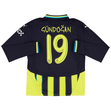 2024-25 Manchester City Away L/S Shirt Gundogan #19