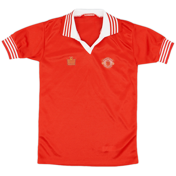 1976-80 Manchester United Home Shirt - 6/10 - (L.Boys)