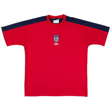 2000-02 England Umbro Training Shirt - 9/10 - (XL)