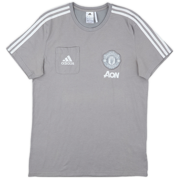 2017-18 Manchester United adidas Cotton Tee - 8/10 - (L)