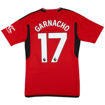 2023-24 Manchester United Home Shirt Garnacho #17 - 10/10 - (S)