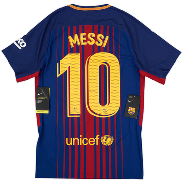 2017-18 Barcelona Player Issue Home Shirt Messi #10 (S)