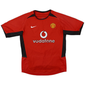 2002-04 Manchester United Home Shirt - 8/10 - (M.Boys)