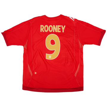2006-08 England Away Shirt Rooney #9 - 6/10 - (XXL)