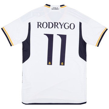 2023-24 Real Madrid Authentic Home Shirt Rodrygo #11 - 9/10