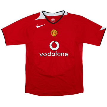 2004-06 Manchester United Home Shirt - 8/10 - (L.Boys)