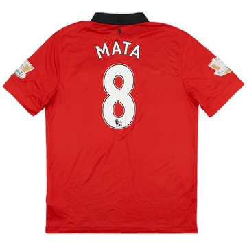 2013-14 Manchester United Home Shirt Mata #8 - 6/10 - (L)