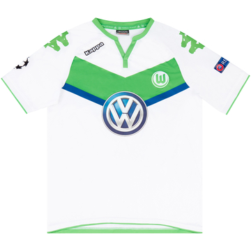 2015-16 Wolfsburg Match Issue Champions League Home Shirt Azzaoui #38 (v Manchester United)