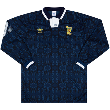 1992 Scotland U-21 Match Worn Home L/S Shirt #2