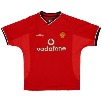 2000-02 Manchester United Home Shirt - 6/10 - (M.Boys)