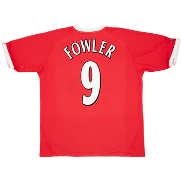 2001-03 Liverpool CL Shirt Fowler #9 - 6/10 - (XL)