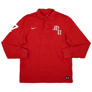 2011 Manchester United Nike Polo L/S Shirt - 9/10 - (M)