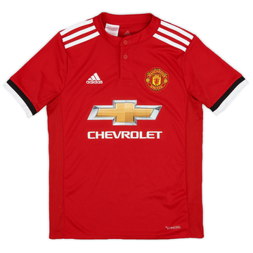 2017-18 Manchester United Home Shirt - 10/10 - (M.Boys)