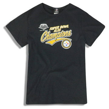 2009 Pittsburgh Steelers Super Bowl XLIII Champions Graphic Tee Womens (L)