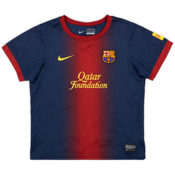 2012-13 Barcelona Home Shirt - 9/10 - (5-6 Years)