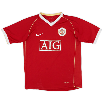 2006-07 Manchester United Home Shirt - 6/10 - (XL.Boys)