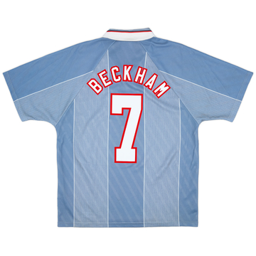1996-97 England Away Shirt Beckham #7 - 9/10 - (L)
