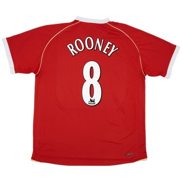 2006-07 Manchester United Home Shirt Rooney #8 - 6/10 - (XXL)